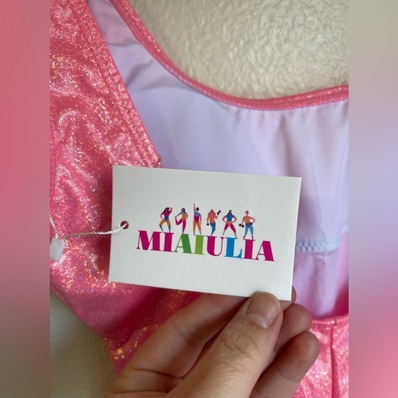 MIAIULIA Women's Retro 80s/90s Inspired High Cut Low Back
Padding One Piece - Picture 5 of 6